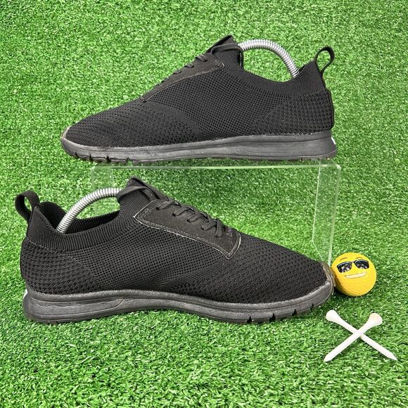 TRUE Linkswear All Day Knit II Men's 10.5 Women 12.5 Spikeless Golf Shoes Black - Picture 12 of 16